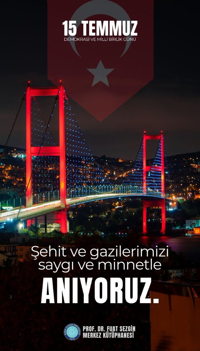 Şehit ve gazilerimizi rahmet ve minnetle anıyoruz.