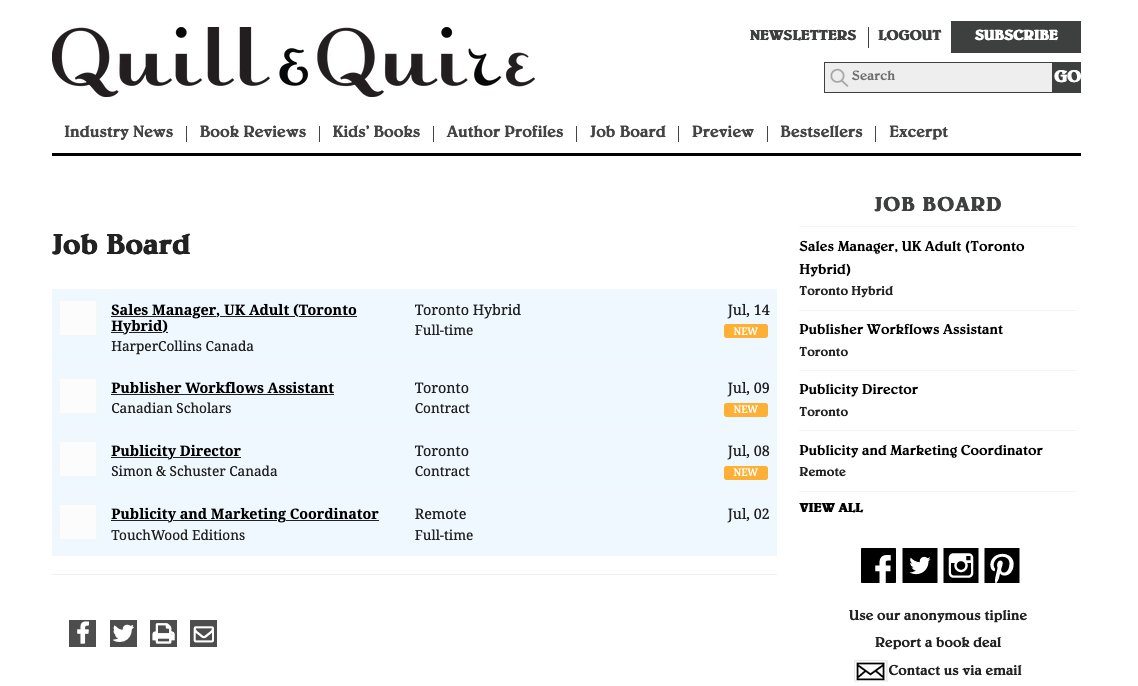 quillandquire (@quillandquire) on Twitter photo New on the Q&Q Job Board: Sales Manager, UK Adult (Toronto Hybrid) <a href="/HarperCollinsCa/">HarperCollinsCa</a> For more details: bit.ly/48CrXpc
Follow us on bsky.social too. New on the Q&Q Job Board: Sales Manager, UK Adult (Toronto Hybrid) <a href="/HarperCollinsCa/">HarperCollinsCa</a> For more details: bit.ly/48CrXpc
Follow us on bsky.social too.