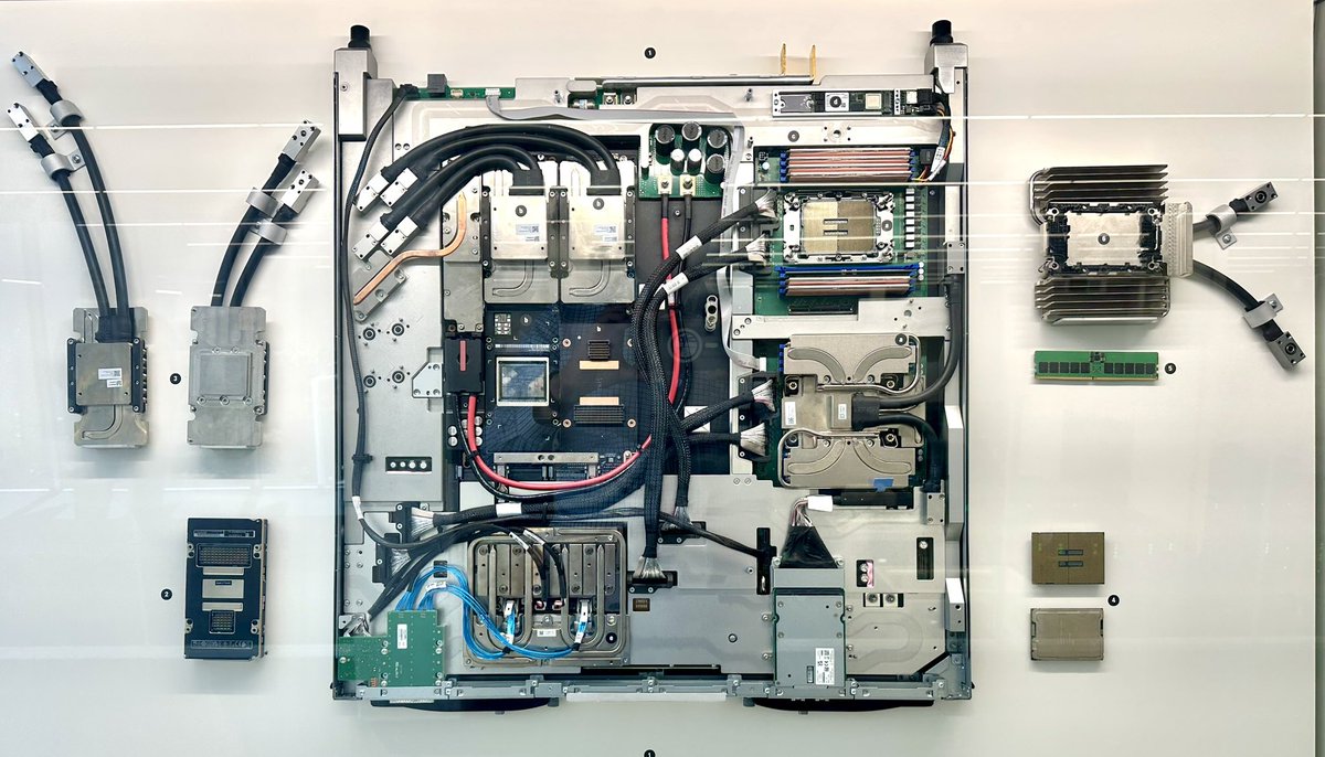 FutureJurvetson's tweet image. MareNostrum 5 at the Barcelona Supercomputing Center (BSC)
BSC is the lead for DARE (Digital Autonomy with RISC-V in Europe), a chip design effort with 38-partners, launched 4 months ago and aimed at Intel instead of NVIDIA.
306 PFLOPS here, and a GPU blade with glycol cooling.