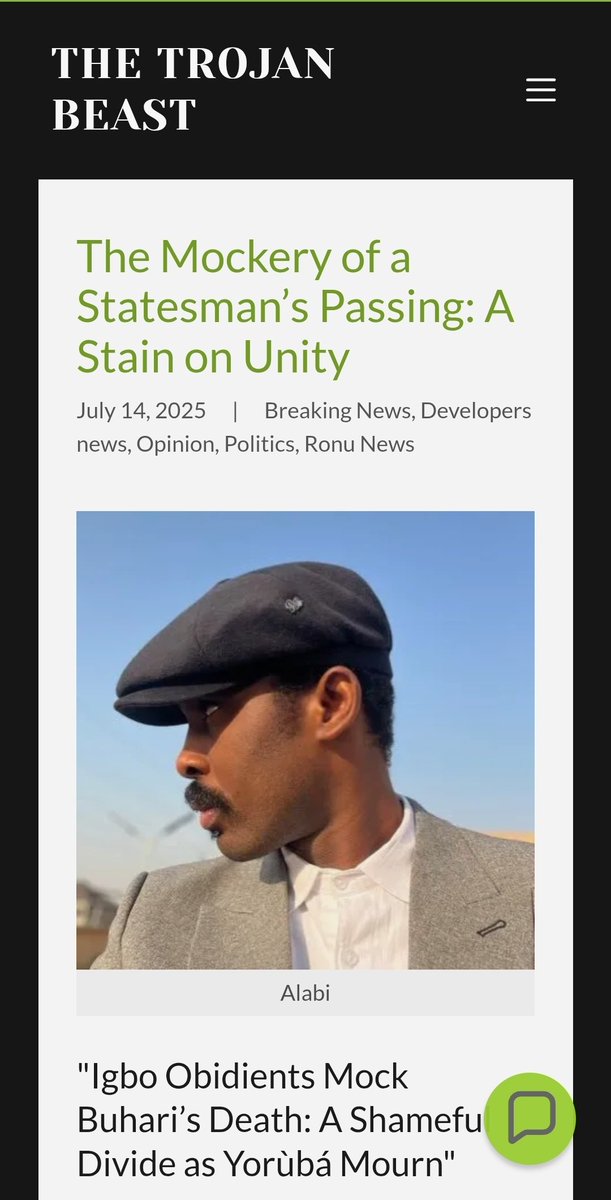The Mockery of a Statesman’s Passing: A Stain on Unity

Igbo Obidients Mock Buhari’s Death: A Shameful Divide as Yorùbá Mourn"

By Trojan Beast News Report, July 14, 2025

The death of Nigeria’s former President Muhammadu Buhari on July 13, 2025, at the age of 82 in a London
