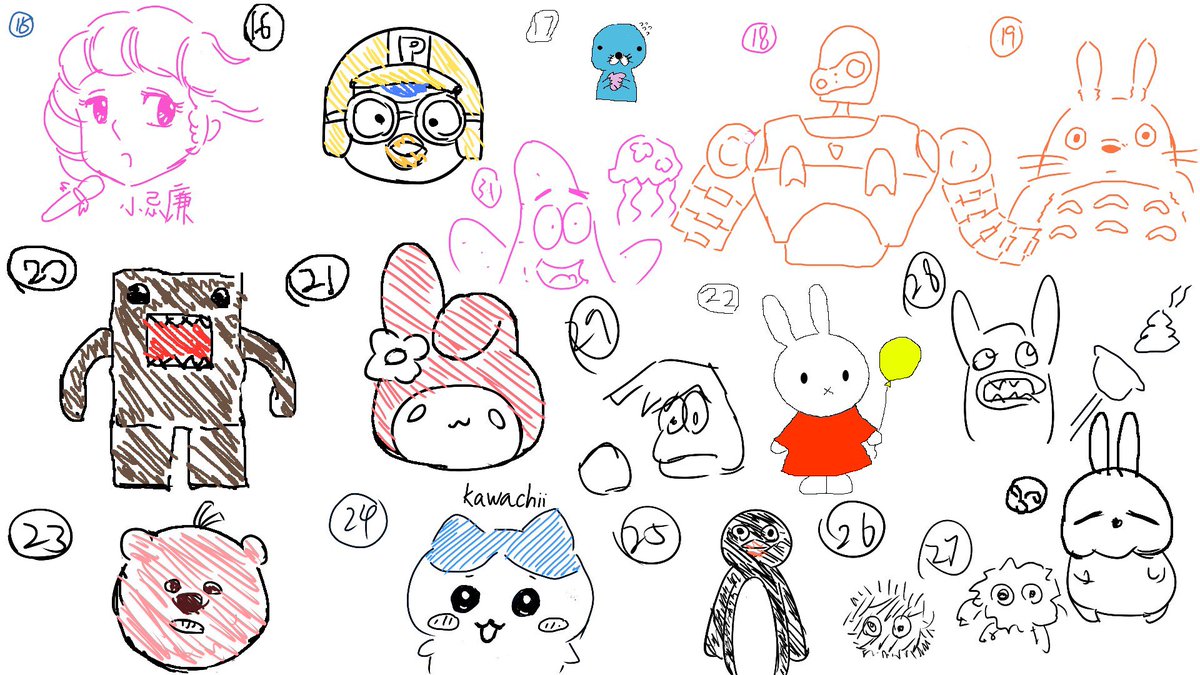 挑戰2個小時內畫50個童年回憶嘅角色圖集！
感謝 <a href="/FrankyTSE1/">熊貓Franky</a> @Meganeng00 嘅參與～