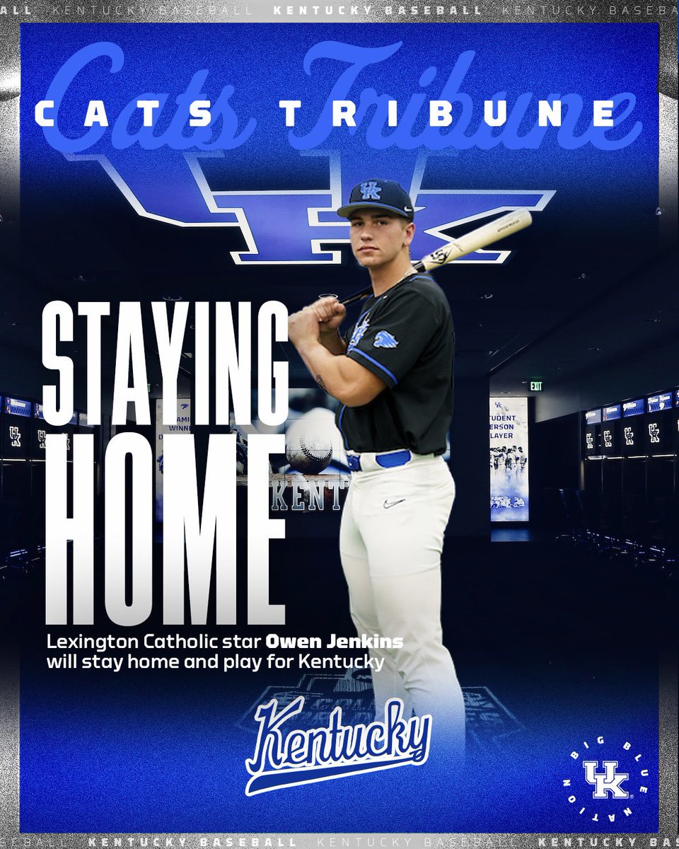 Kentucky Baseball (@ukbaseball) on Twitter photo Bluegrass Boy: Owen Jenkins (<a href="/Owen_Jenkins10/">Owen Jenkins</a>) will attend Kentucky.
The signee recently shined at the MLB Draft Combine and is a Top 30 national recruit by <a href="/PerfectGameUSA/">Perfect Game USA</a>. Bluegrass Boy: Owen Jenkins (<a href="/Owen_Jenkins10/">Owen Jenkins</a>) will attend Kentucky.
The signee recently shined at the MLB Draft Combine and is a Top 30 national recruit by <a href="/PerfectGameUSA/">Perfect Game USA</a>.