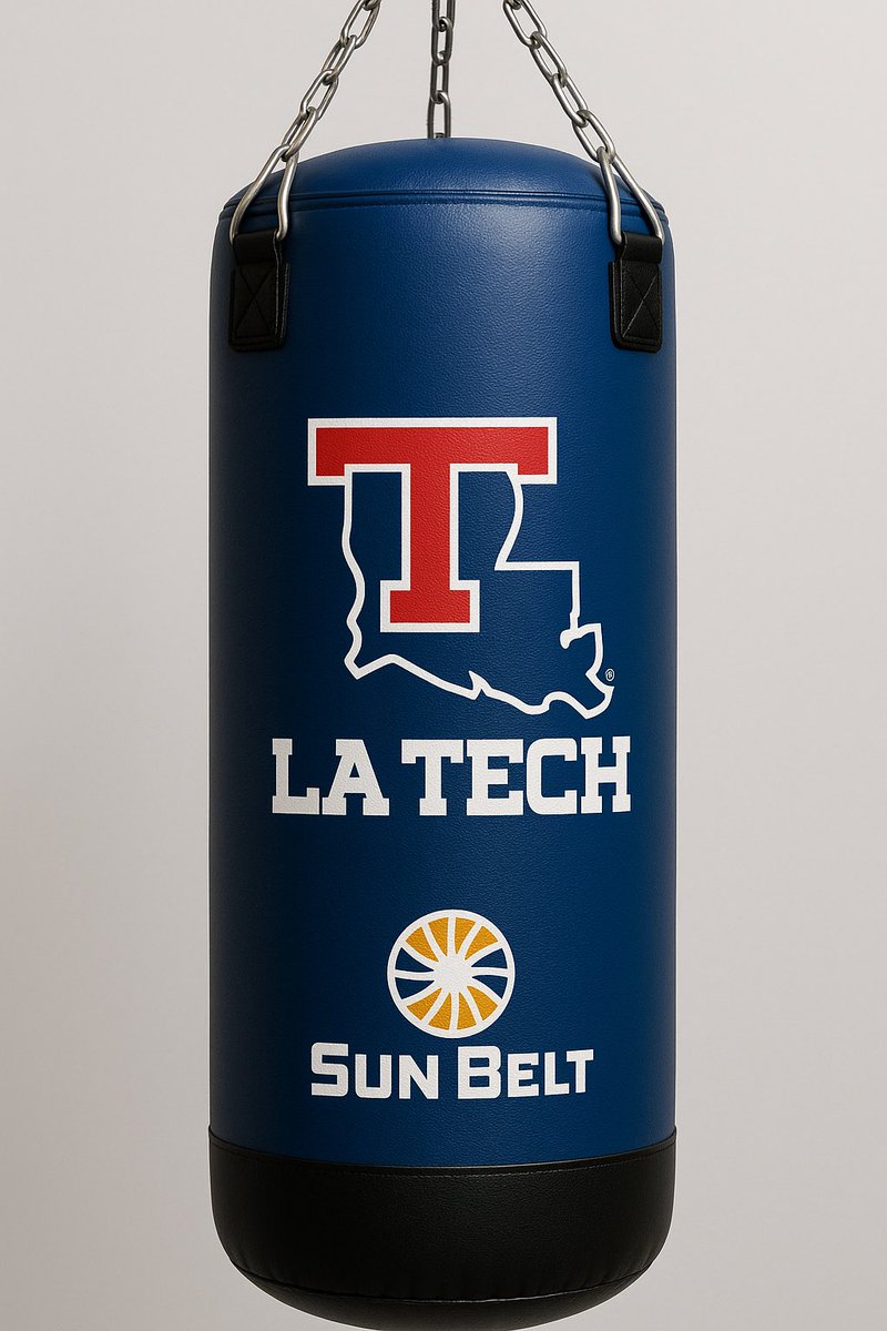 #BREAKING🚨: With the news of LA Tech moving to the Sun Belt, the SBC has released an LA Tech themed punching bag for sale for fans of the conference teams

Via (<a href="/Everlast_/">Everlast</a> &amp; <a href="/SSN_SunBelt/">Sidelines - Sun Belt</a>) 

#LATech #CUSA #BleedTechBlue