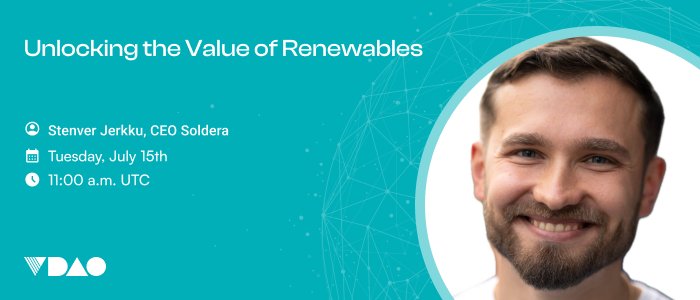 Curious how renewable energy can reward you?

Join us July 15 at 11 AM UTC for an X Spaces with <a href="/stenverjerkku/">Stenver like Denver</a>, CEO of <a href="/solderahq/">Soldera</a>, as we explore real market incentives driving the shift to resilient energy systems.

Set a reminder 👇
x.com/i/spaces/1BRJj…