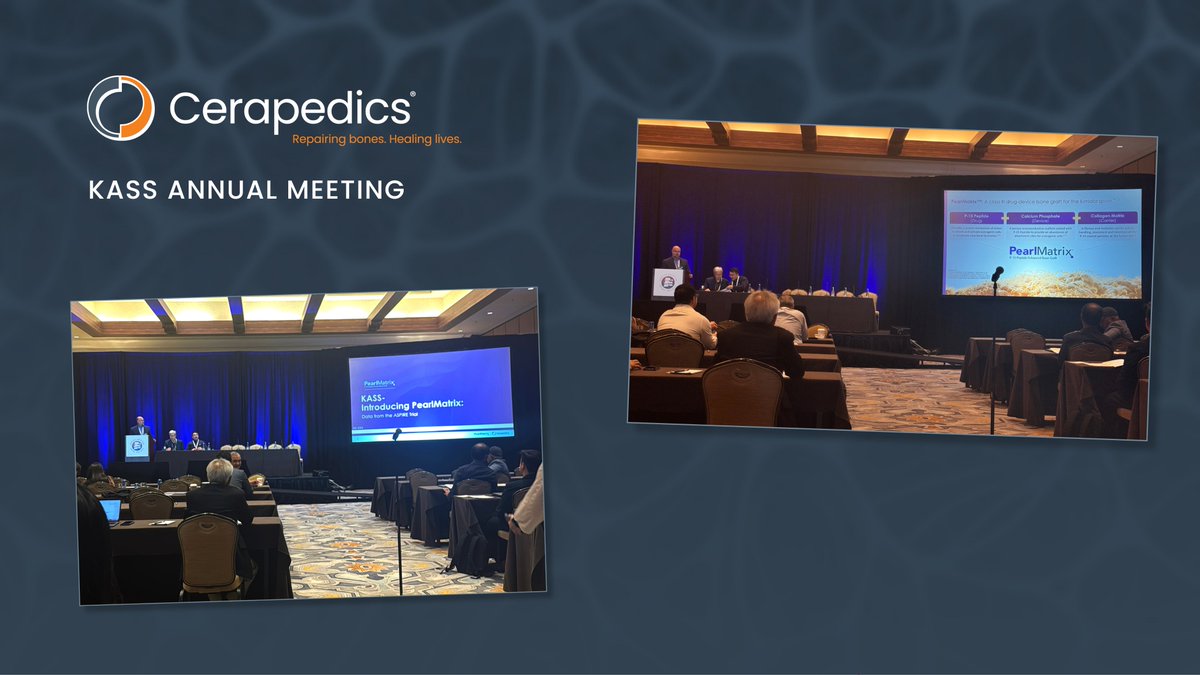 It was great to connect with colleagues at the KASS Annual Meeting and hear Jeff Marx introduce the new PearlMatrix™ P-15 Peptide Enhanced Bone Graft.

Did you attend? What was your biggest takeaway? Drop it in the comments 👇

#Cerapedics #PearlMatrix #P15PeptidePower