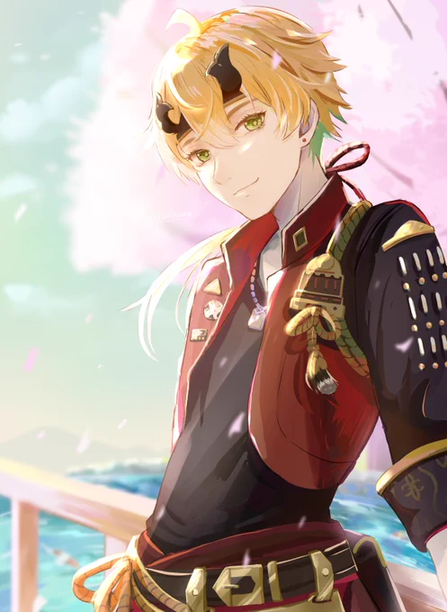 原神きっかけでフォローしてくれた方はなんとなく知ってると思うけど、私の一枚絵はLive2Dの立ち絵とは全然描き方が違ってて、あえてムラ残したり描き込みに差をつけたりして「ぱっと見の印象」を重視してる