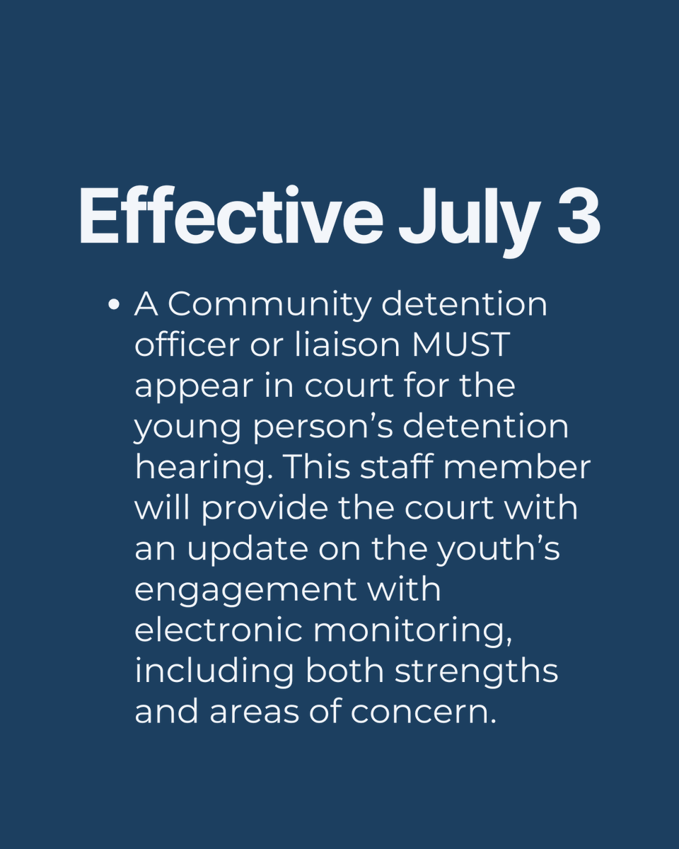 DJS has recently announced a change in its agency’s electronic monitoring policies, effective July 3.  bit.ly/44Lxdps 
For more information, read the policy directive here: 
djs.maryland.gov/.../Detention-…...