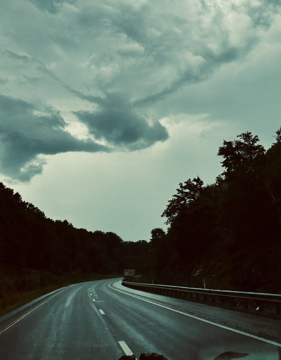 ScottLoBaido's tweet image. Just now above me, on my rainy drive home from Butler PA. What do you see?