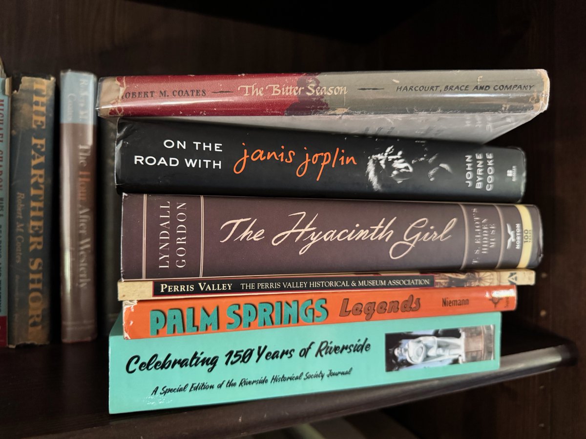 DavidAllen909's tweet image. What I read in June: 3 local history books, a 1946 novel, a memoir by Janis Joplin's road manager and an exploration of T.S. Eliot's pathetic love life (in which he led on a @scrippscollege prof for years). insidesocal.com/davidallen/202…