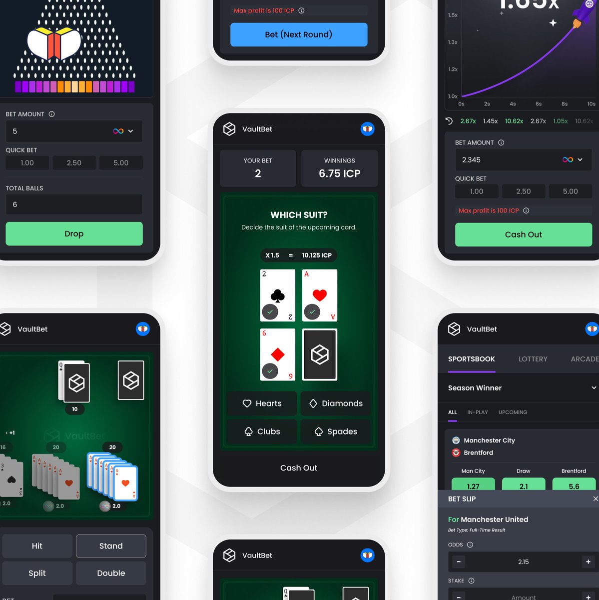 DfinityDesigner's tweet image. DESIGN DROP – VaultBet

Designed from the ground up for the Internet Computer. 

I handled:
🎨 Full UI/UX
🧱 Component Library
⚙️ Design systems, desktop &amp;amp; mobile

Built for speed, scale, and self-custody.

#ICP $ICP #InternetComputer #Web3Design #uxui