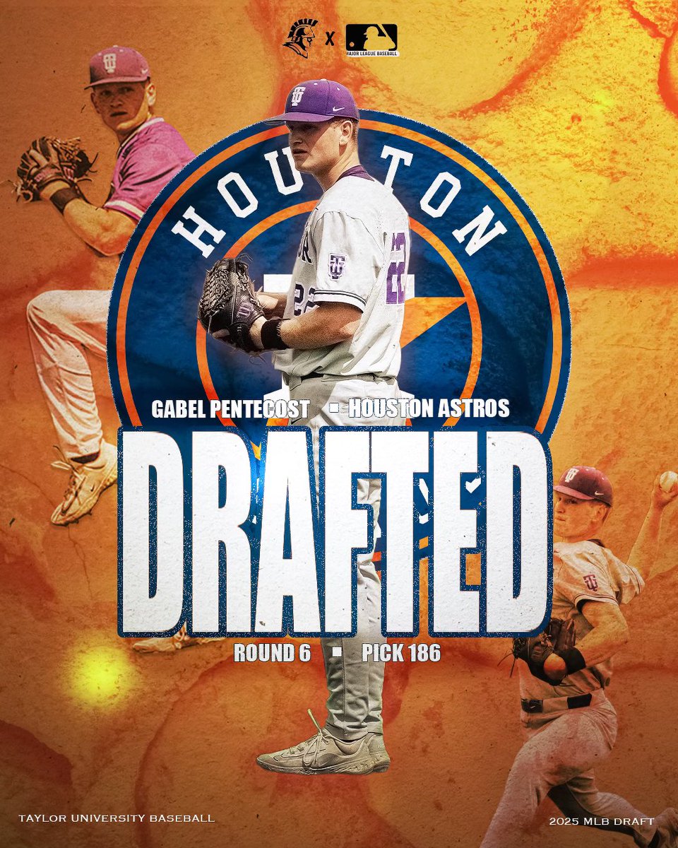 With the 186th pick in the 2025 MLB Draft the Houston Astros select…