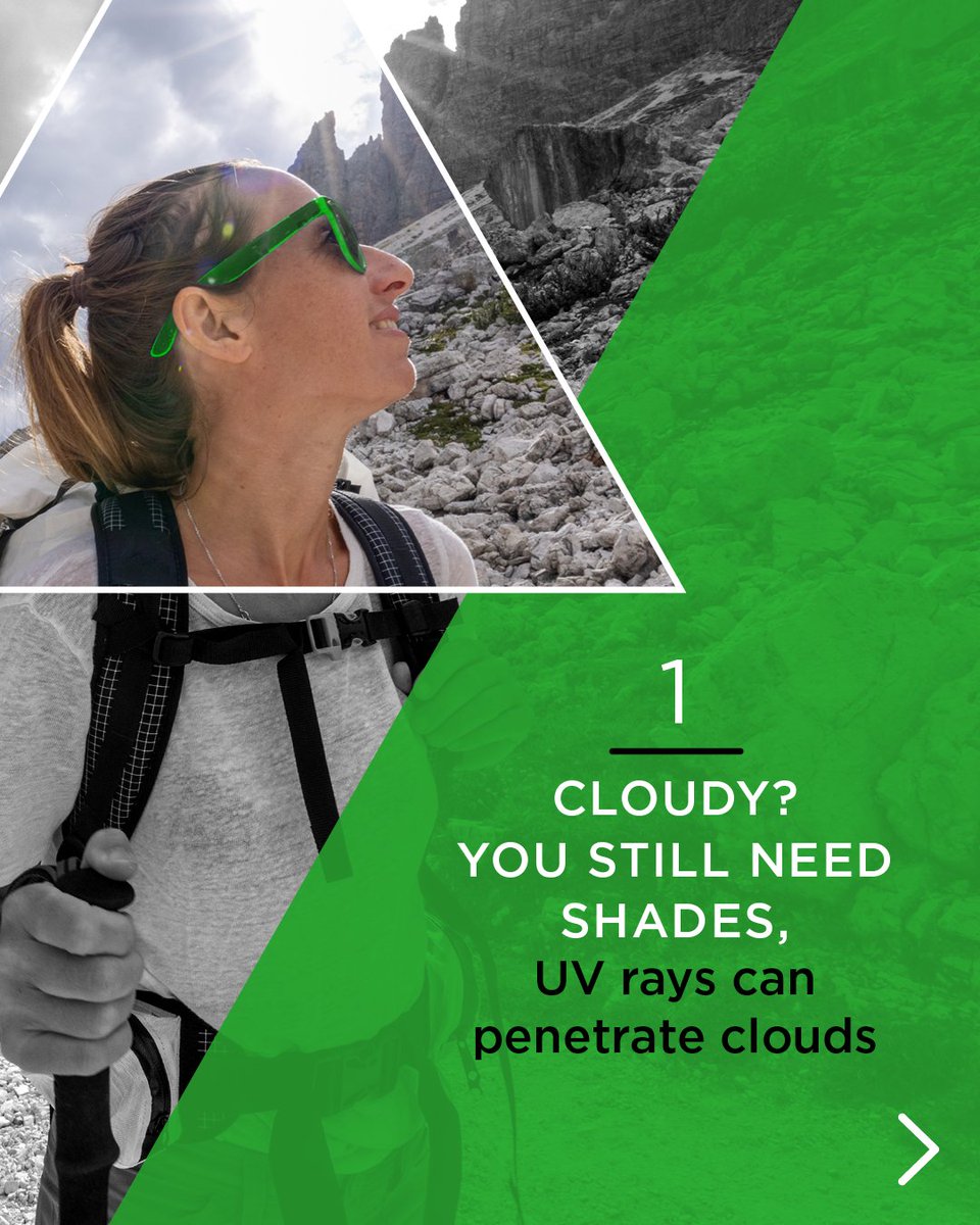 DeltaDentalAR's tweet image. It's overcast here today, and for once, we’re not squinting against the sun’s glare.
But sunglasses are still in order because UV rays penetrate clouds. That's just one sunny fact, and here are 2 more.
Why a vision post? We care about healthy eyes just as much as healthy smiles.