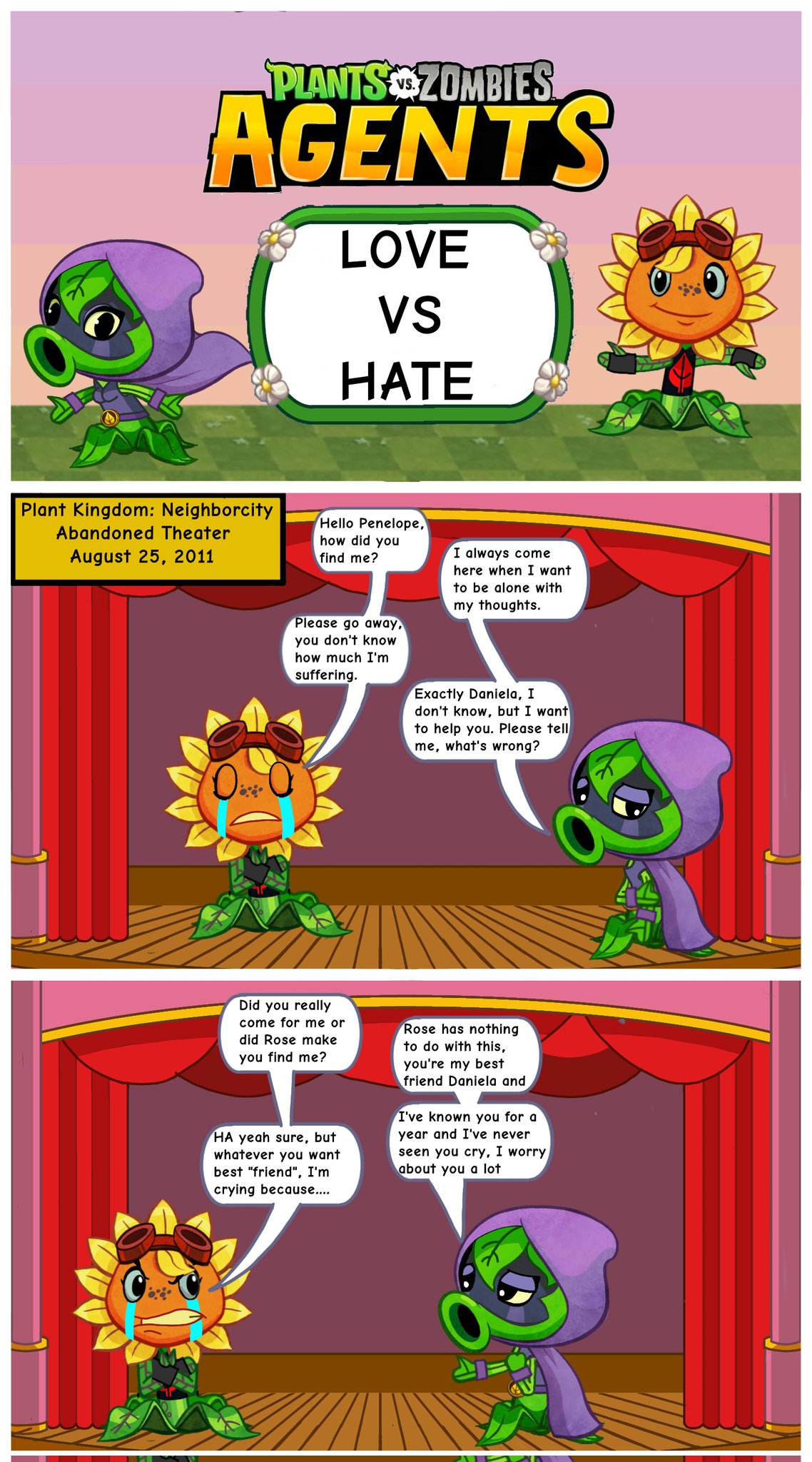 charamantis on X: Another comic from the most popular PVZ heroes shipping,  today I present to you the beginning of their relationship, enjoy  pvzagentes pvzh pvz pvzfanart greenflare pvzship  sombraverdexdestellosolar greenshadow SolarFlare 