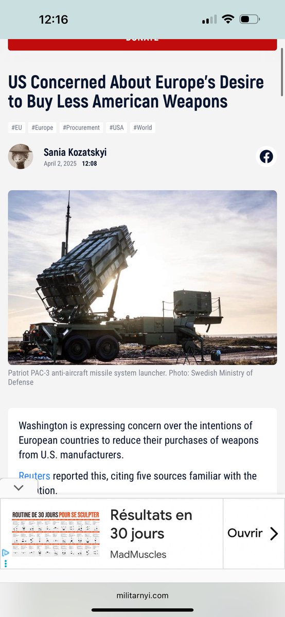 A Lot Of European Countries Buy 
Weapons  Locally For The NATO ! 
MACRON SAYS TO EUROPEAN 
COUNTRIES THEY SHOULD BUY 
MILITARY MATERIAL &amp; WEAPONS 
LOCALLY ,AND NOT FROM USA 😳🇺🇸
NATO CHIEF TALKS A FAIRY TALE 
TO PRESIDENT TRUMP THAT THE 
EU BUY WEAPONS BY THE USA ! 
NATO CHIEF