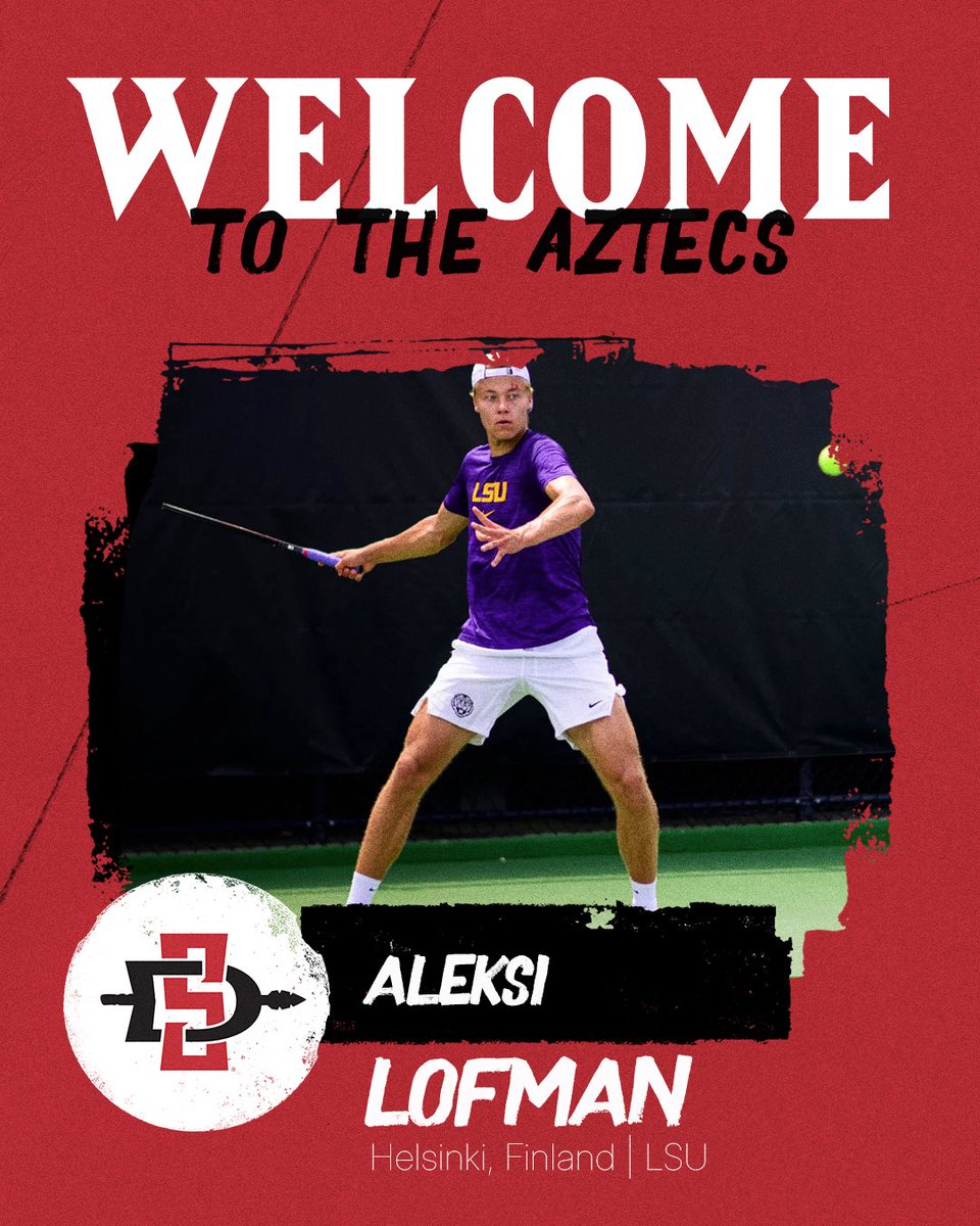 AztecMTennis's tweet image. Aleksi is coming to The Mesa!
Welcome to the Aztec Family 🤝
#GoAztecs
