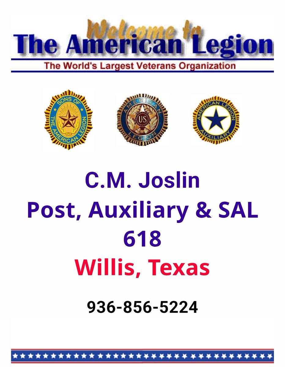 CC_USAVoices's tweet image. Big thanks to the American Legion in Willis for opening their doors to help us launch our donation site. Today was Day 1, and we’re just getting started. Grateful for your support as we begin this effort!
#WillisTX #FloodRelief
