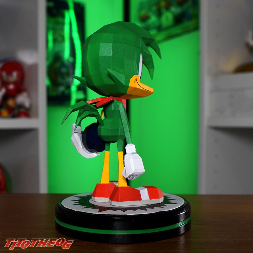 TitoTheOG's tweet image. Get in the ring with the fighters💥! Here is statue 1/??? Of my Sonic the Fighters set! Bean the Dynamite! I’ve always loved the low poly look of Sonic the Fighters and being able to capture that is such an awesome feeling! What character next?