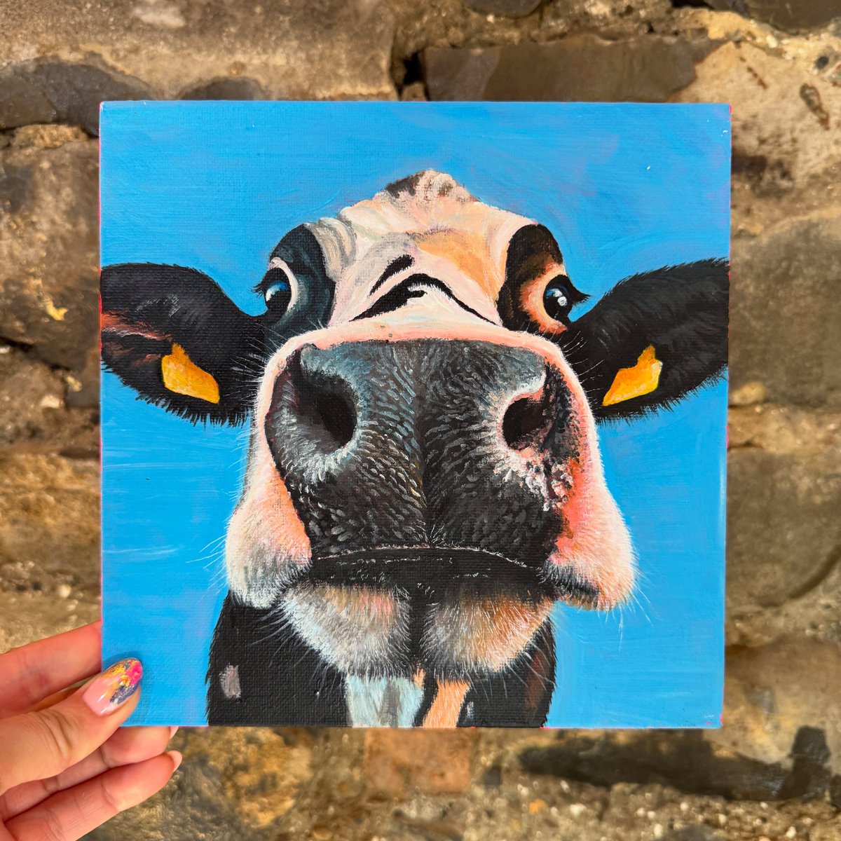 My latest painting “Moove On” will go live on my website at 8pm tonight. The original and a limited edition run of prints will be available to purchase 🙂