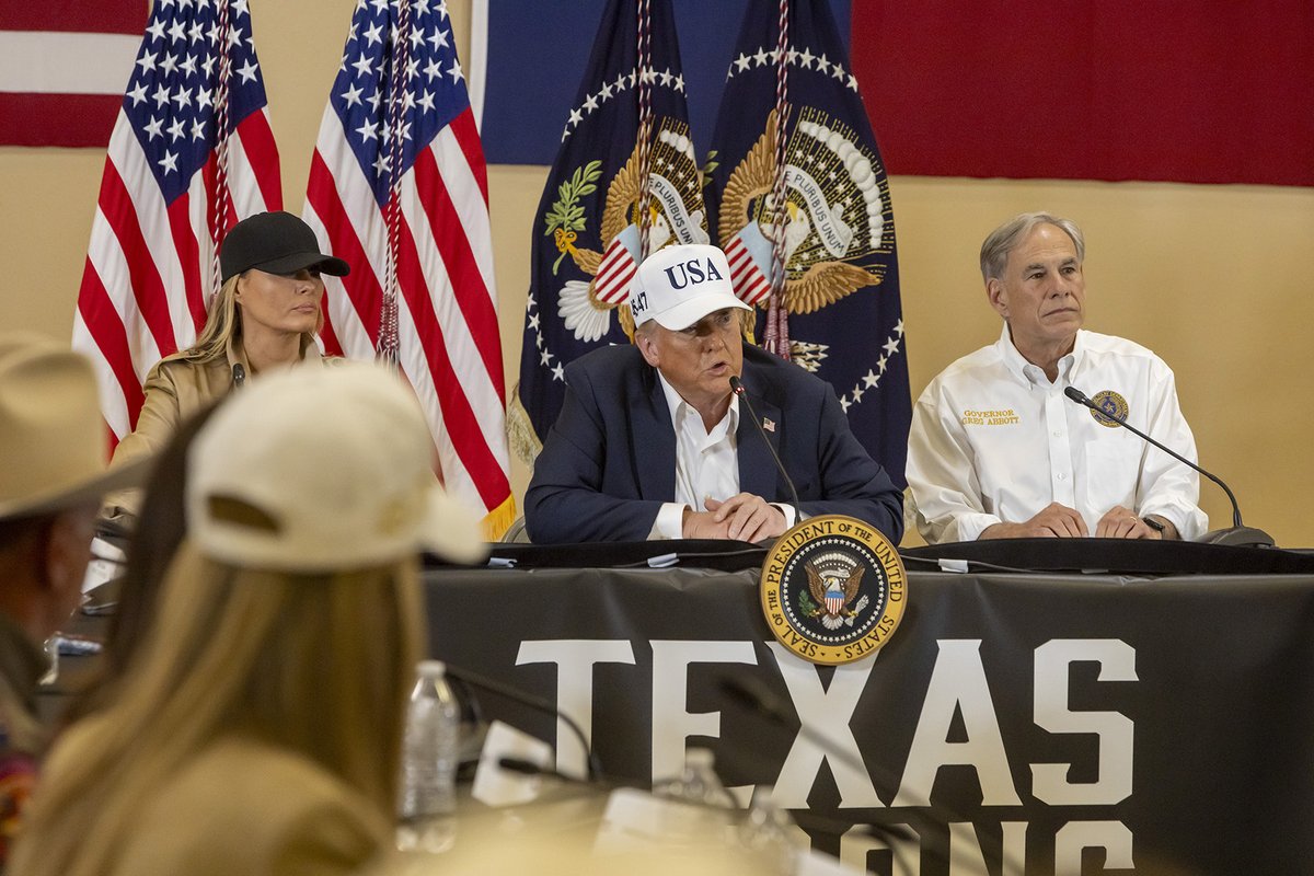 PeteFlores_TX's tweet image. Thank you to President Trump, Governor Abbott, and all the elected officials who visited Central Texas to support communities impacted by the devastating floods. I spent most of last week on the ground in the area, listening to families and seeing the damage firsthand.
