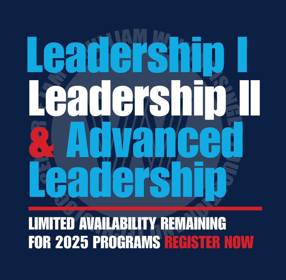 Our remining leadership programs for 2025 are filling up. If you are interested in beginning or continuing your leadership education, register soon.