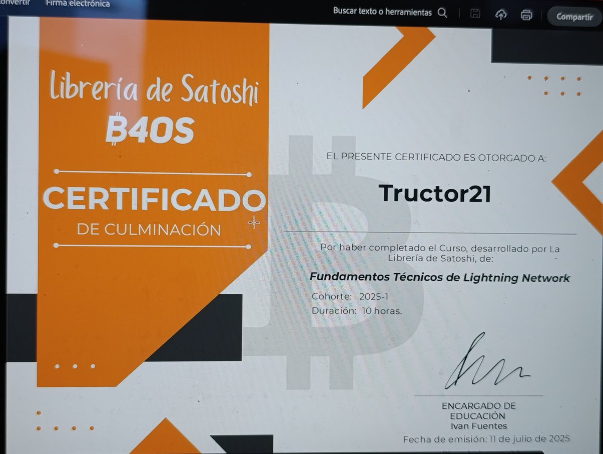 tructor21's tweet image. Agradecido con @libdesatoshi y seguir aprendiendo cada día más
#bitcoin es para todos
