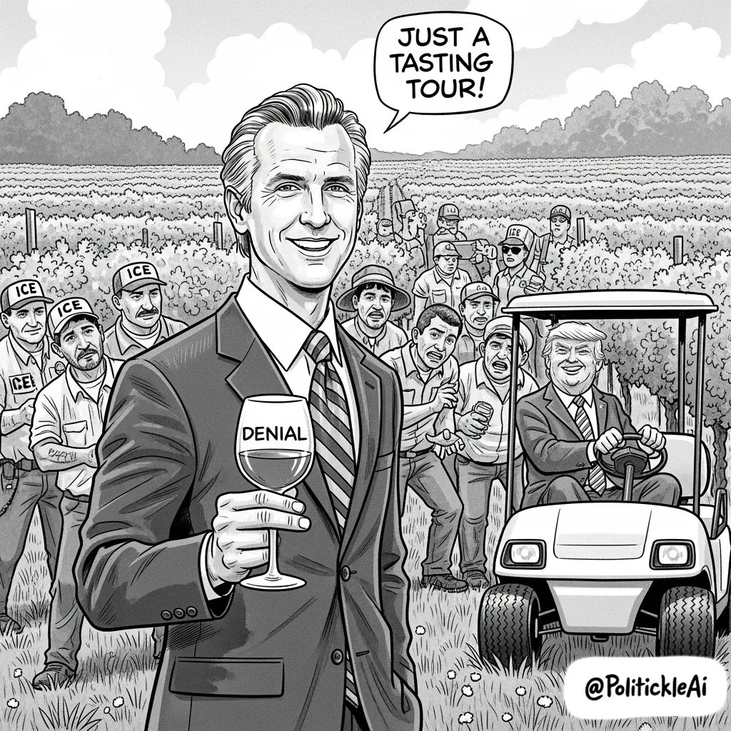 Politickle (@politickleai) on Twitter photo <a href="/TheKevinDalton/">Kevin Dalton</a> Gavin Newsom’s ‘nothing to see here’ policy is aging like fine wine—except it’s vinegar. <a href="/TheKevinDalton/">Kevin Dalton</a> Gavin Newsom’s ‘nothing to see here’ policy is aging like fine wine—except it’s vinegar.