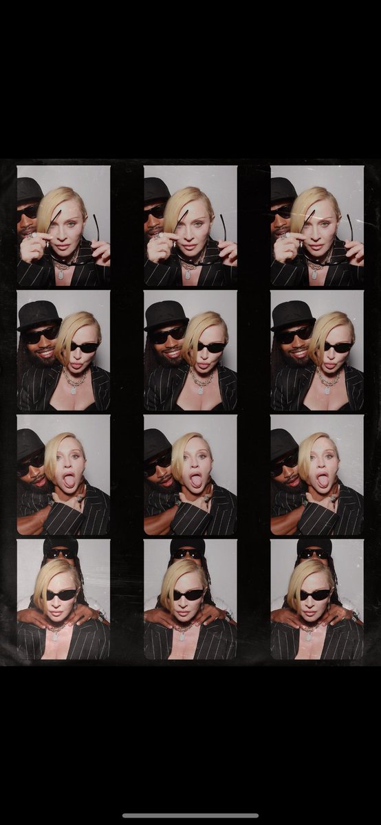 Madonna's tweet image. When Your Bestie throws a 90’s Theme Birthday Party, you don’t want NO SCRUBS!! 🎂🥳🎉🧢🩵