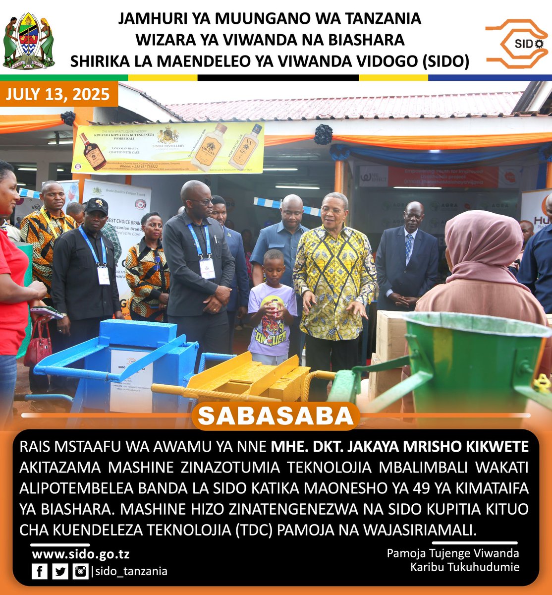 DAR ES SALAAM 
Sabasaba 2025
#sidotanzania2025