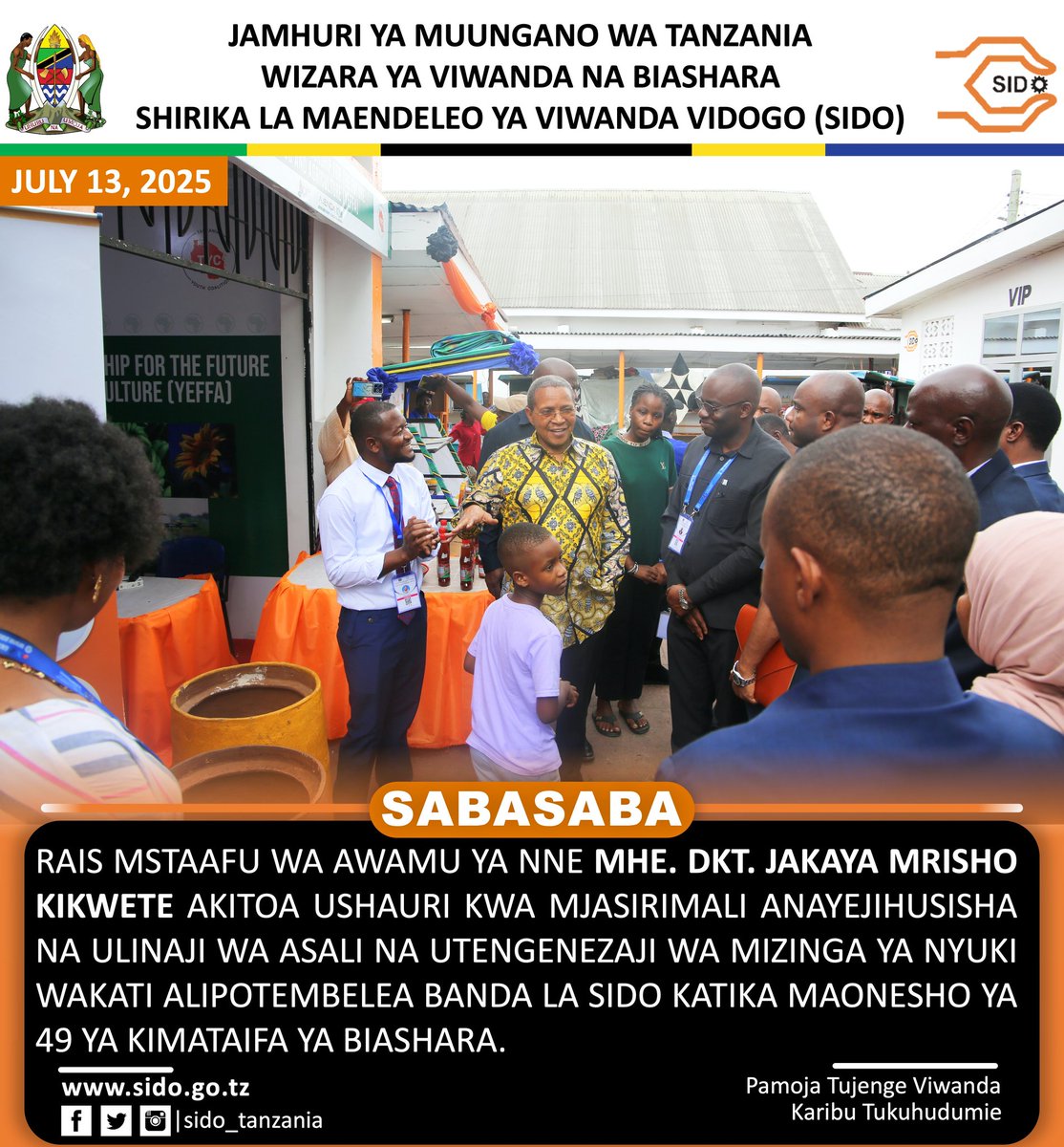 DAR ES SALAAM 
Sabasaba 2025
#sidotanzania2025