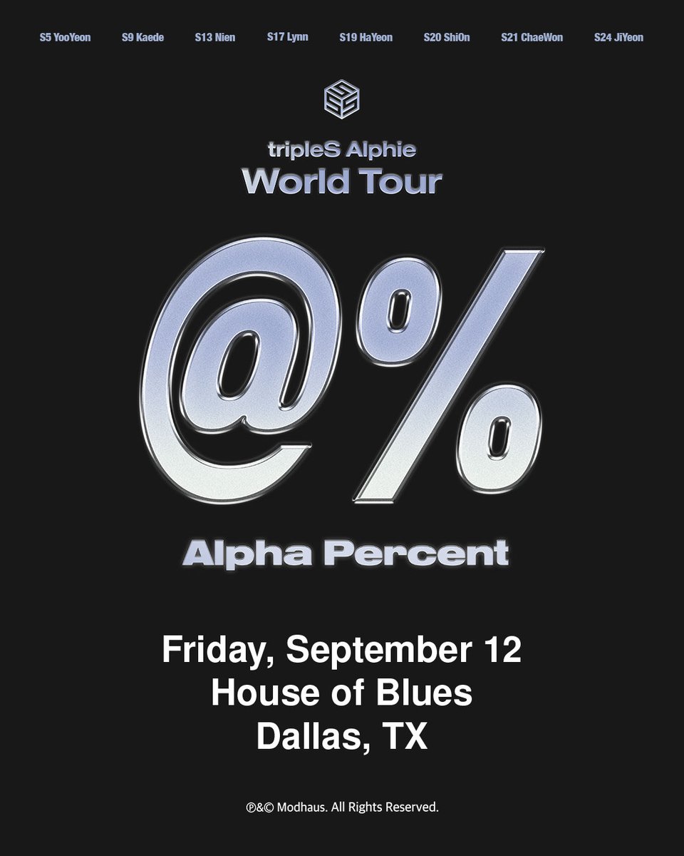 HOBDallas's tweet image. JUST ANNOUNCED 🖤 @triplescosmos is taking over House of Blues Dallas on Friday, September 12th!
🖤 Presale: Thursday, 7/17 @ 11AM (PW: LIGHTS)
🖤 On Sale: Friday, 7/18 @ 11AM
🎫 LiveNation.com