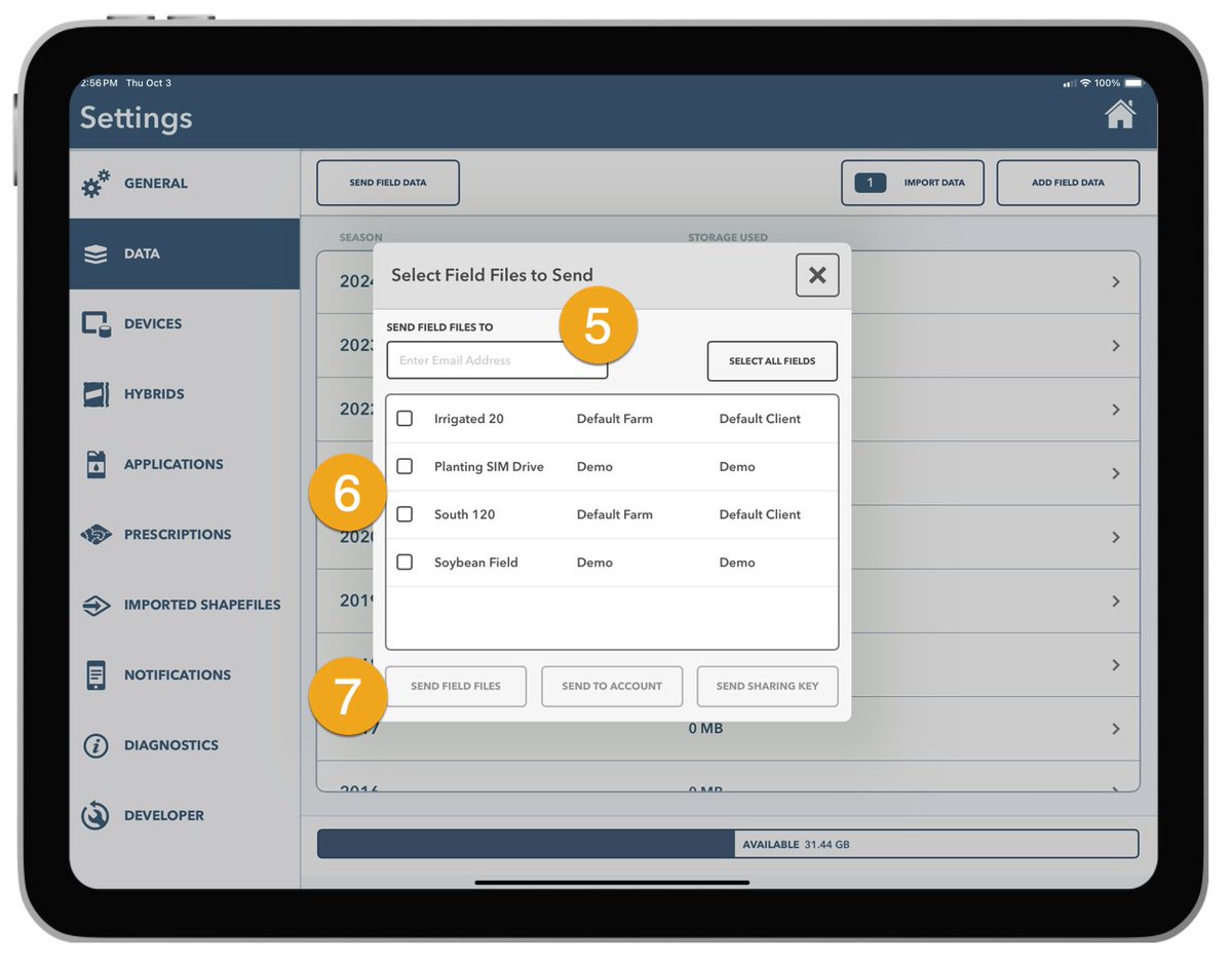 fieldviewhelp's tweet image. Sharing Field Data from FieldView™ Cab

Sharing or sending field data to a specific FieldView™ account is easy through FieldView™ Cab. 

support.climate.com/kt#/kA02A00000…