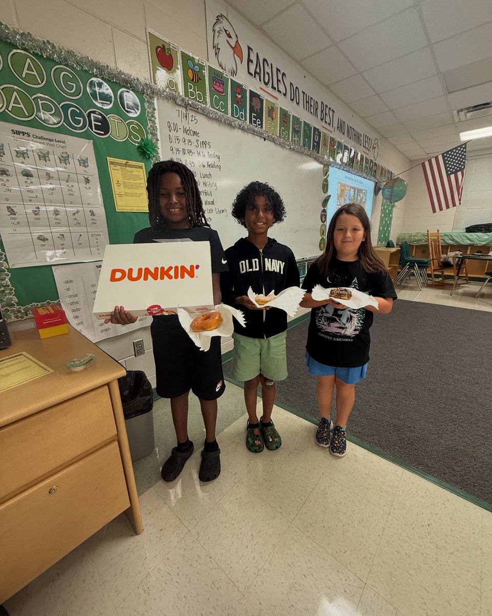 Sarah Kinney (@thirdgradevibes) on Twitter photo Congratulations to my Third Grade Reading Camp students for completing all of their portfolio points! We celebrated with Dunkin’ Donuts! <a href="/VolusiaTLL/">VCS-Teaching, Leading, & Learning</a> <a href="/volusiaschools/">Volusia County Schools</a> <a href="/CitrusGrove_VCS/">Citrus Grove Elementary, Deland FL</a> <a href="/WoodwardStars/">Woodward Avenue Elem</a> Congratulations to my Third Grade Reading Camp students for completing all of their portfolio points! We celebrated with Dunkin’ Donuts! <a href="/VolusiaTLL/">VCS-Teaching, Leading, & Learning</a> <a href="/volusiaschools/">Volusia County Schools</a> <a href="/CitrusGrove_VCS/">Citrus Grove Elementary, Deland FL</a> <a href="/WoodwardStars/">Woodward Avenue Elem</a>