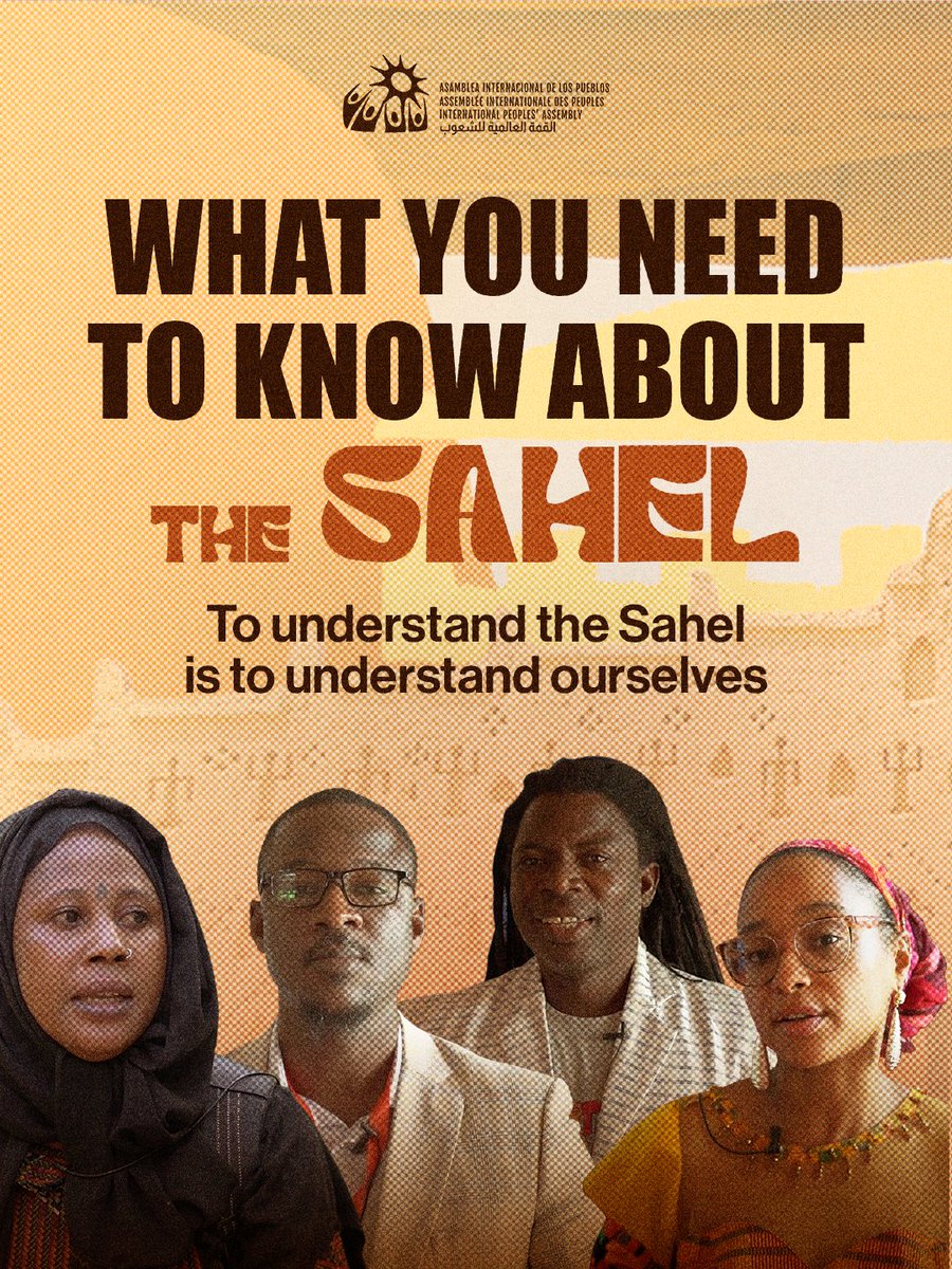 peoplesassembl_'s tweet image. 🌍 To understand the Sahel is to understand ourselves. How does imperialism operate? How does the Global South resist? How do we build internationalist solidarity?
✊🏿 The Sahel Resists, and so must we. We amplify the voices of Sahelian activists, peasants, youth, and women…