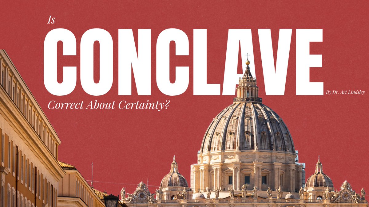 Is certainty a vice or a virtue?

The film Conclave raises deep questions about truth, doubt, and conviction. In our culture, confidence in biblical truth is often mistaken for arrogance but Scripture calls us to a faith that is unwavering. 

📖⬇️
institutefc.org/is-conclave-co…