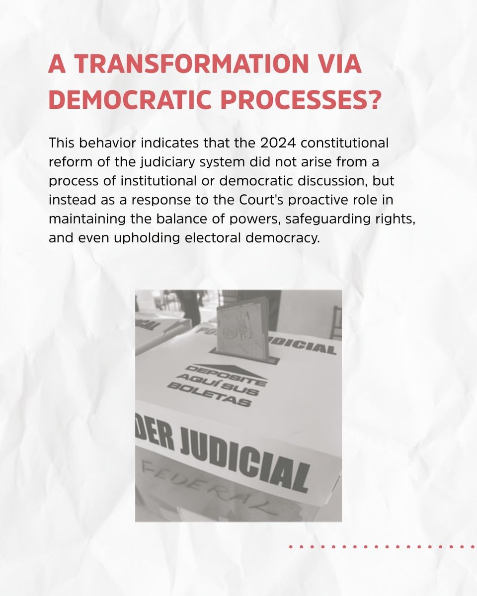 FJEDD_En's tweet photo. #Report

Attacks on the Judiciary were not limited to discourse.

Throughout the last six-year term, progress was made towards a constitutional reform that profoundly transformed the Judiciary.

🔎 https://t.co/kWY96Tig1U https://t.co/deBshMZVix