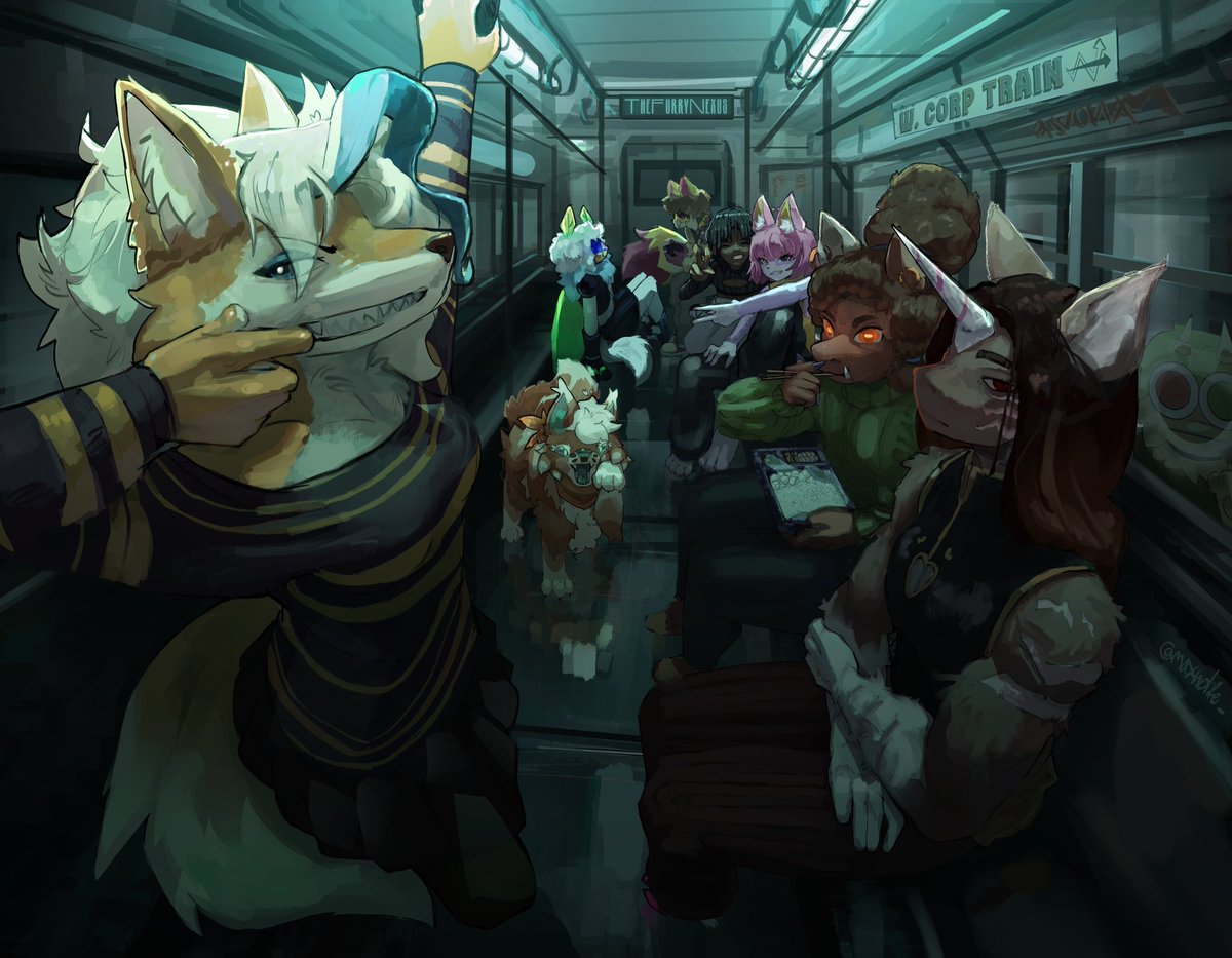 maxnolife_'s tweet image. Train Station (multiattack) 
#artfight2025