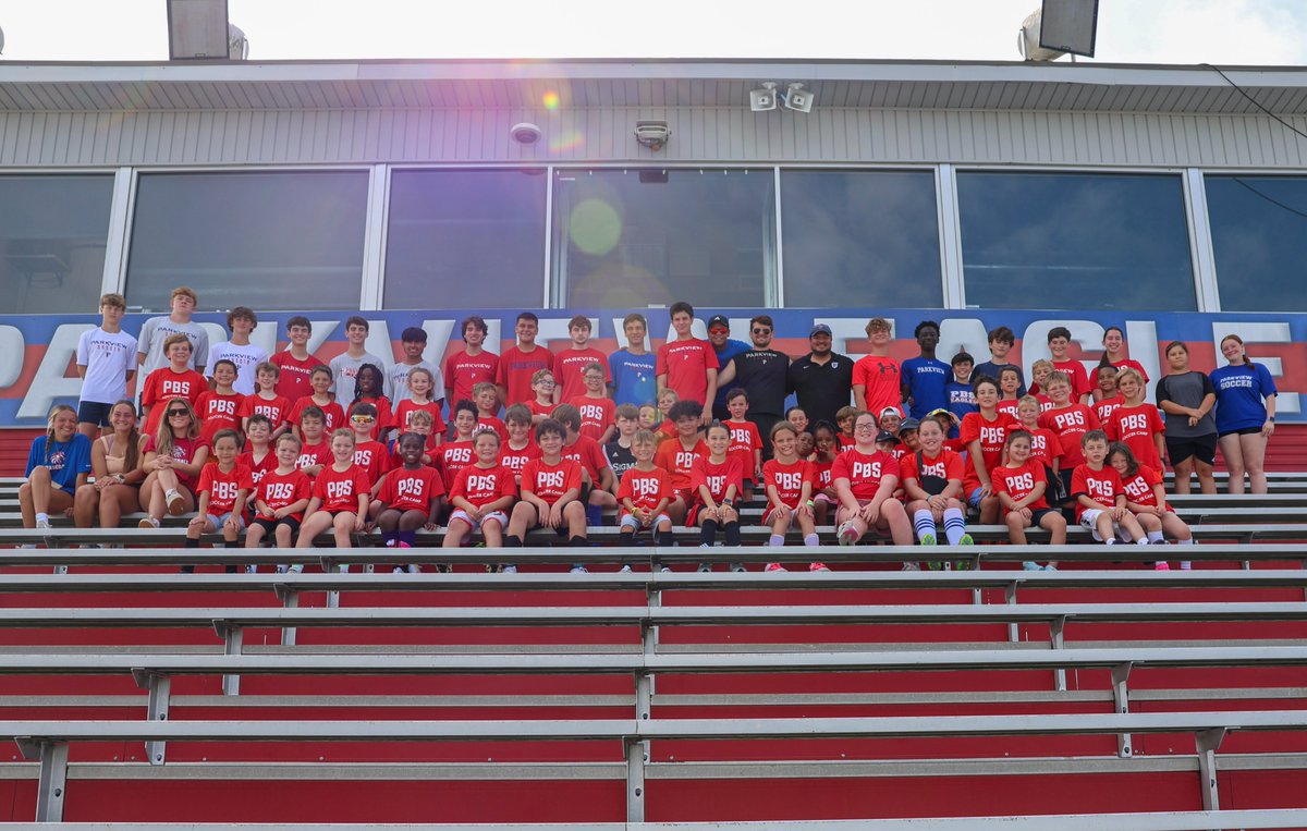 ⚽️ Big smiles &amp; even bigger goals! Our soccer campers wrapped up a great week of learning, teamwork, &amp; fun in the sun. From drills to scrimmages, these Eagles gave it their all on the field. We’re so proud of  you! 🦅⚽️ #EagleExperience #PBSSoccer #FutureEagles #ParkviewProud
