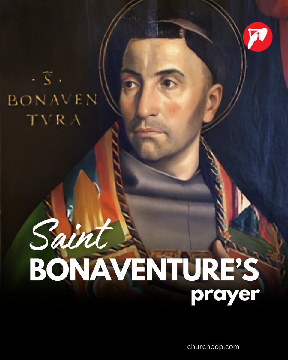 Church_POP's tweet image. How much do you know about Saint Bonaventure?
The Church celebrates the feast day of this incredible saint on July 15.
Here are a few things to know about Saint Bonaventure, followed by a powerful prayer written by him:
1) Saint Bonaventure was given the title of “Seraphic…