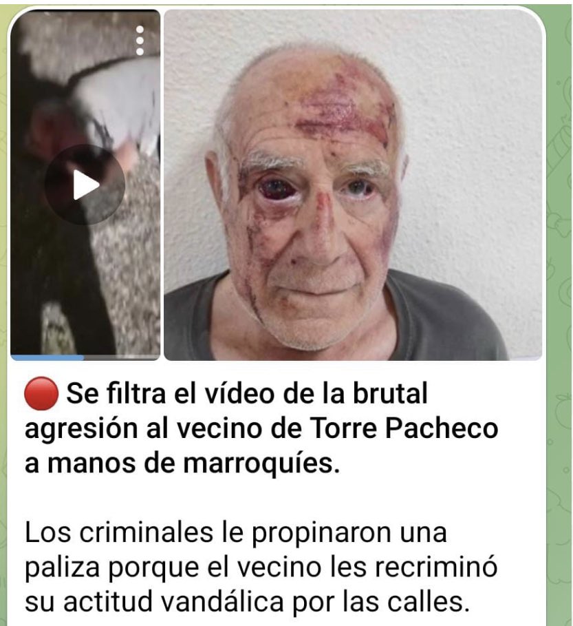 He oído en <a href="/La1_tve/">La 1</a> que lo de torre Pacheco son bulos de la ultra derecha para despertar el odio… en serio??