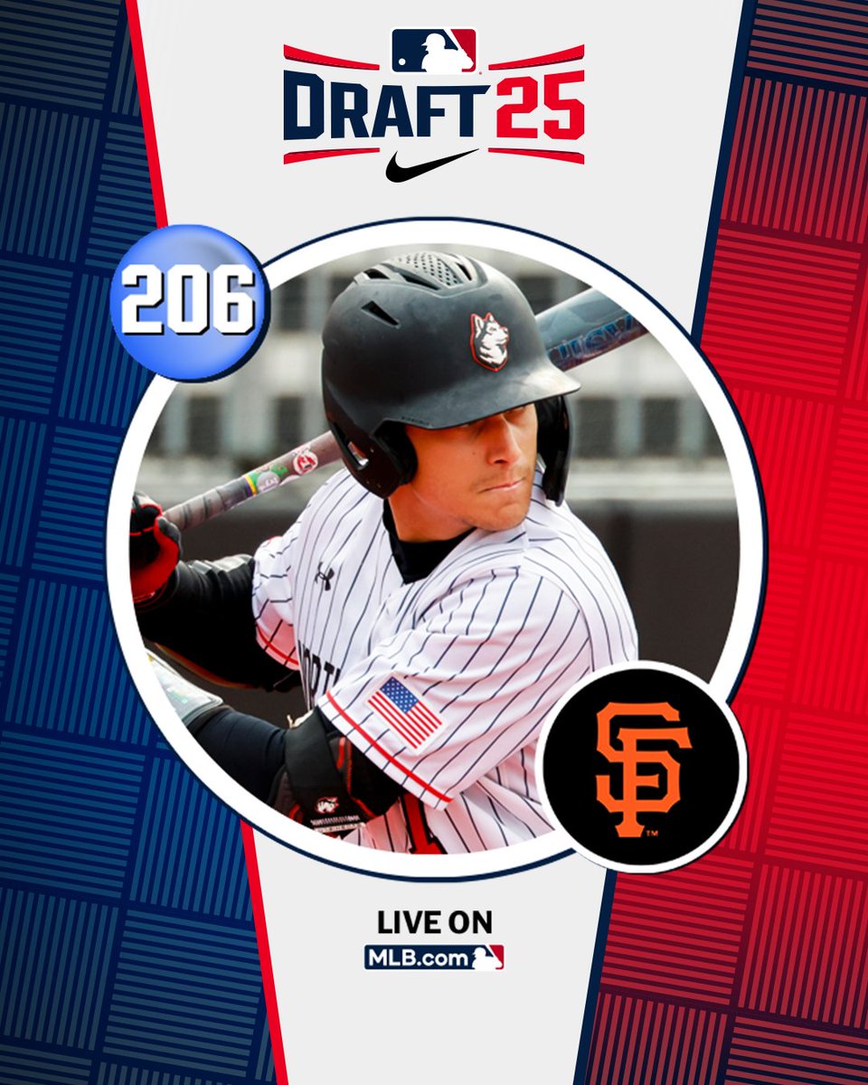 With their 7th‑round pick (No. 206 overall), the <a href="/SFGiants/">SFGiants</a> select <a href="/GoNUbaseball/">Northeastern Baseball</a> outfielder Cam Maldonado, No. 194 on the Top 250 Draft Prospects list.

Watch LIVE: atmlb.com/4646N4t