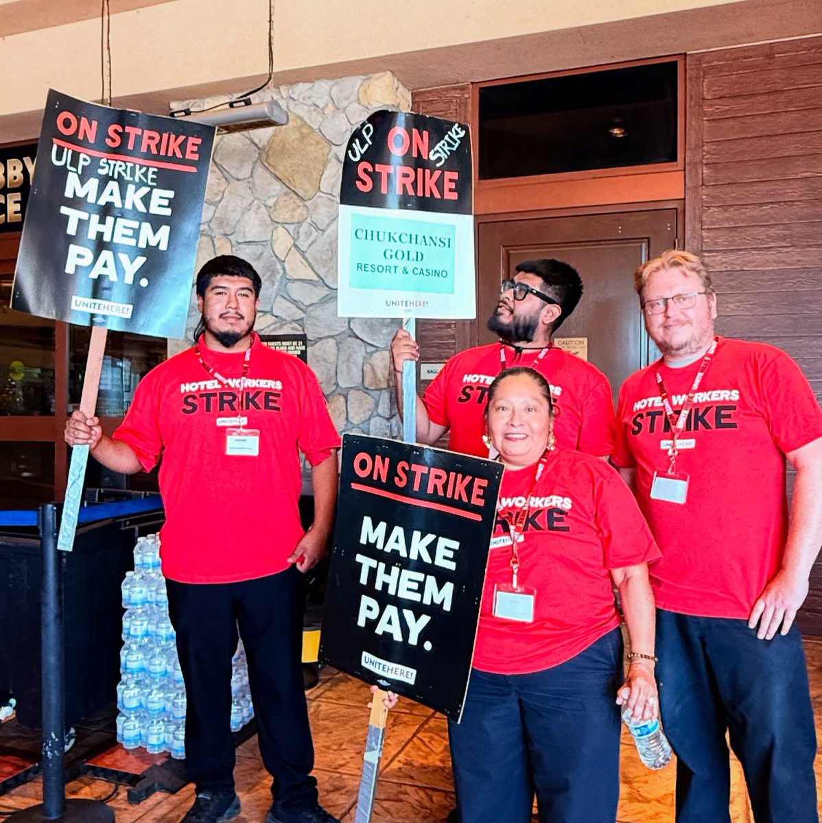 STRIKE ALERT 🚨 <a href="/unitehere19/">UNITE HERE! Local 19</a> Chukchansi workers! On Strike!