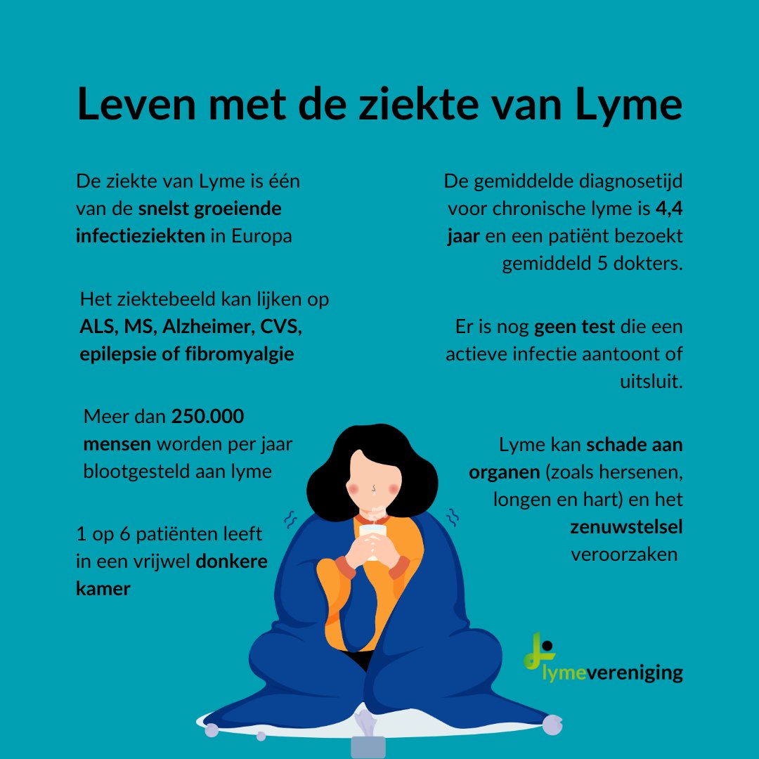 Lyme heeft een grote impact op je leven. De ziekte kan schade veroorzaken aan diverse organen en je kunt te maken krijgen met symptomen als hoofdpijn, vermoeidheid en griep. Laat een 💚 achter voor iedereen die met deze ziekte te maken heeft.
#lymevereniging #lyme #chronischziek