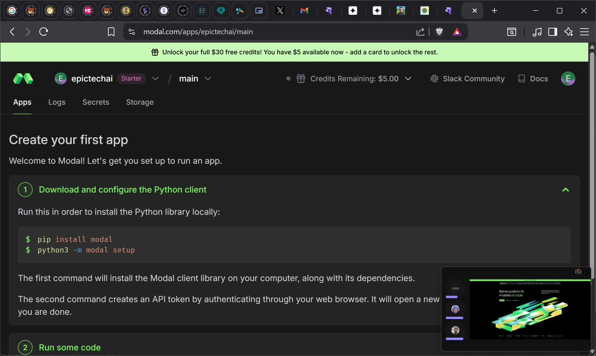 EpicTechAI's tweet image. Thank you for the amazing opportunity to all the sponsors 
@modal_labs
@daytonaio
@boltdotnew
@RunwareAI
for the
@tsi_org ai-mastery-hackathon  It&apos;s an honor to work with all your tools.  😎💯
intercom-bay.vercel.app 👀