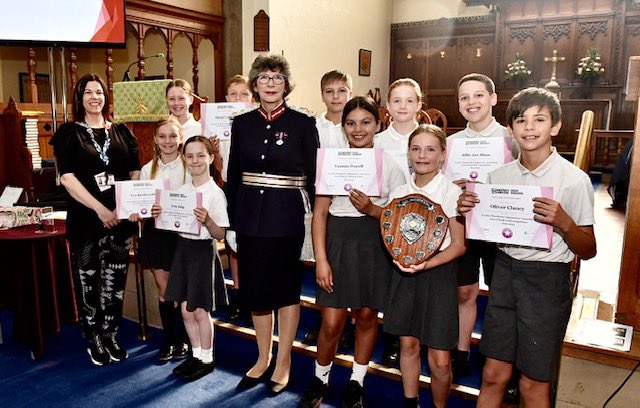 We were lucky to have HM Lord Lieutenant of Greater Manchester to  present our plaque and certificates in our assembly  on Friday #HPY6 <a href="/GMMA_MIC/">Greater Manchester Magistrates Association</a>