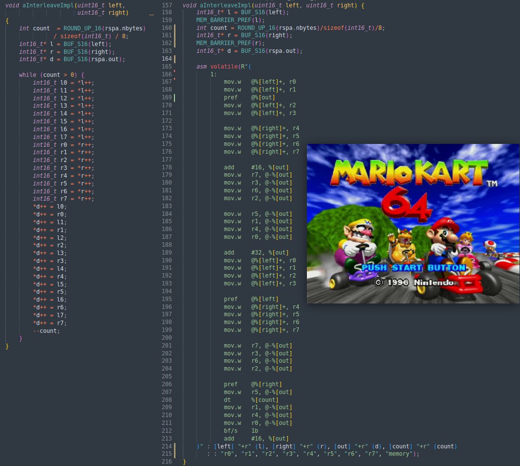 Yep! It's true, Mario Kart 64 now has audio on the Sega Dreamcast! ...which is why I haven't made any technical posts about it yet... jnmartin and I are DEEP in the coedz trying to optimize the audio, which has officially pushed the port over the edge in terms of performance.
