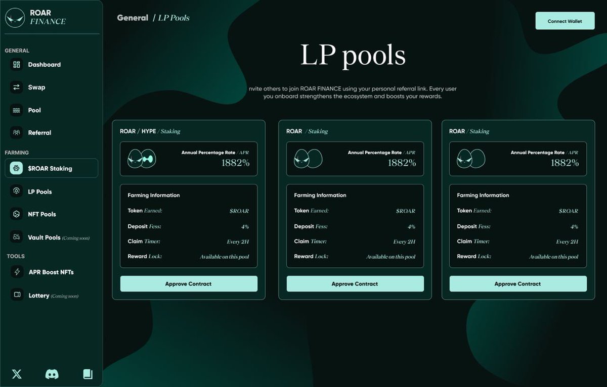 RoarFinance's tweet image. 🧵 What is Roar Finance? A breakdown of this high-performance yield farming protocol built on HyperEVM.
Let’s dive in👇