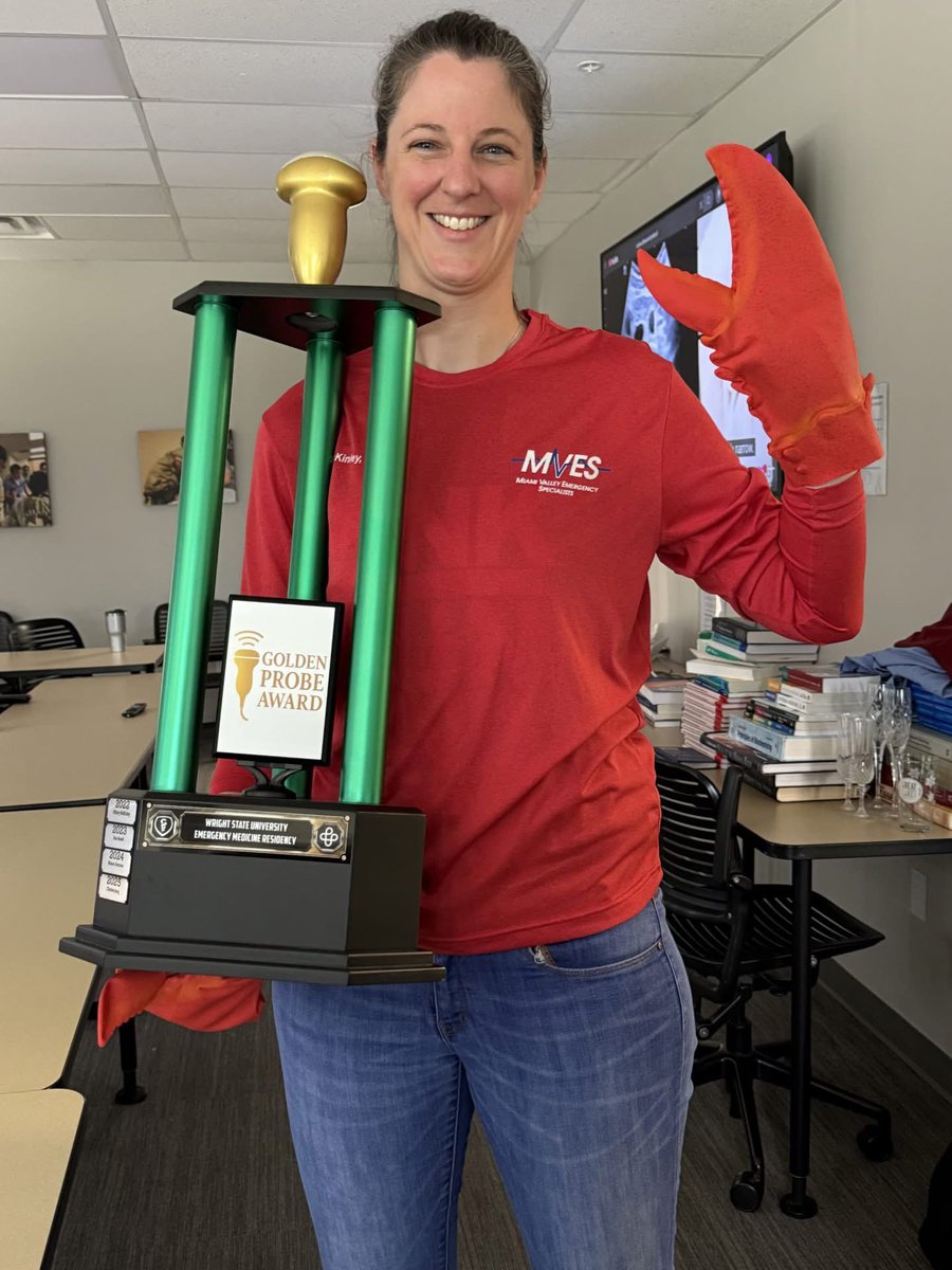 WrightStEM's tweet photo. Golden Probe Award winning Dr. McKinley https://t.co/GOEtv89lig