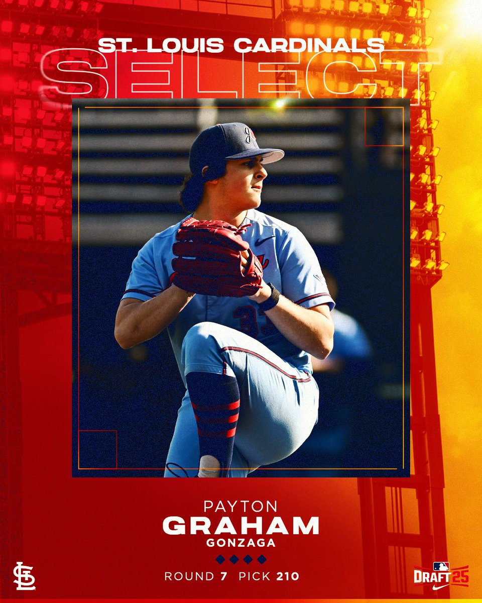 With the 210th pick in the 2025 MLB Draft, the St. Louis Cardinals select RHP Payton Graham!