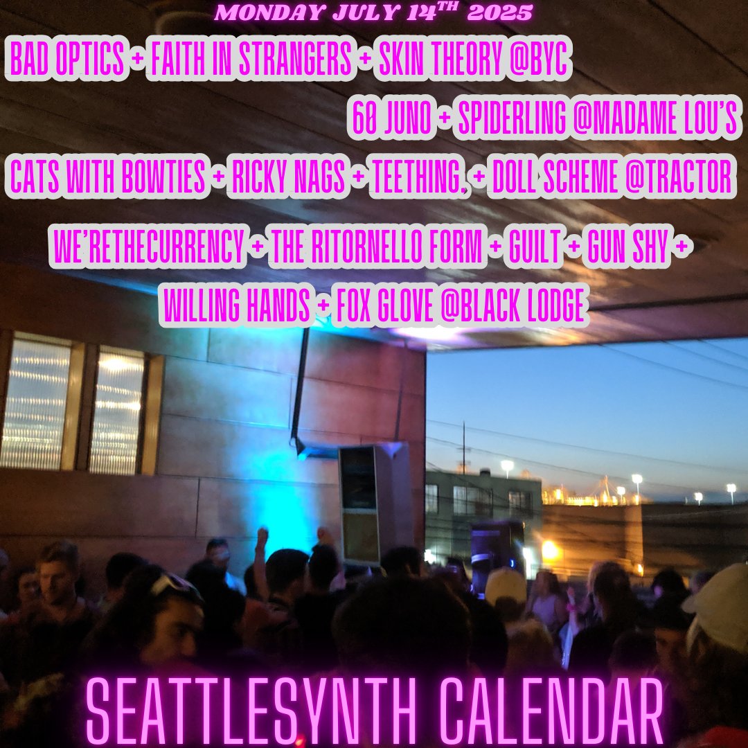 SeattleSynth Calendar tweet media
