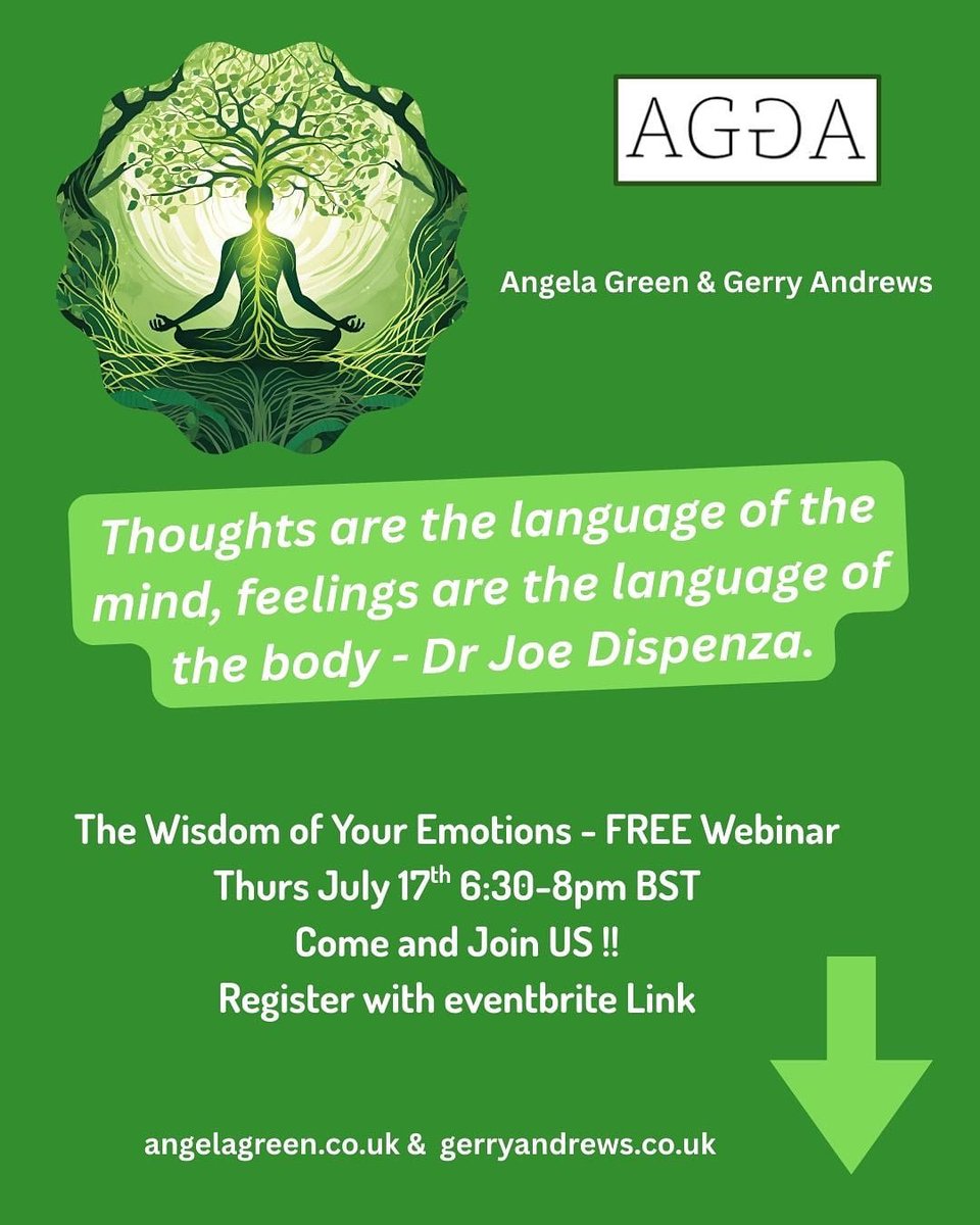 💥The Wisdom of Emotions 
💥A FREE webinar
💥 Come and join us on zoom.
💥Let’s explore navigating emotions. 

Thurs 17th July 6:30-8pm BST on zoom
Register Here 👇🏽

bit.ly/44RXPFh

#bodywise #wellbeing #webinar #bodymind